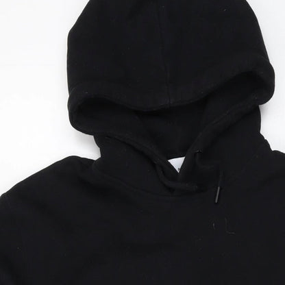 tO-MAN Mens Black Cotton Pullover Hoodie Size M