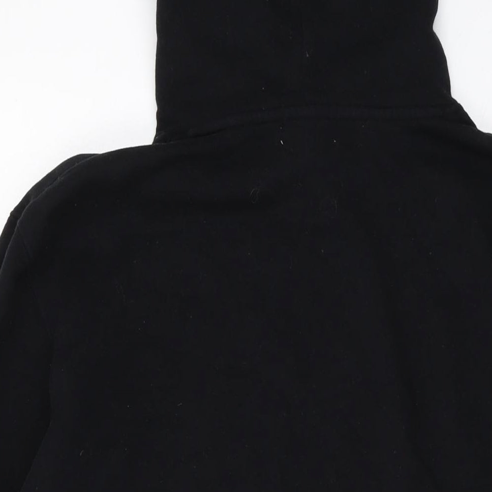 tO-MAN Mens Black Cotton Pullover Hoodie Size M