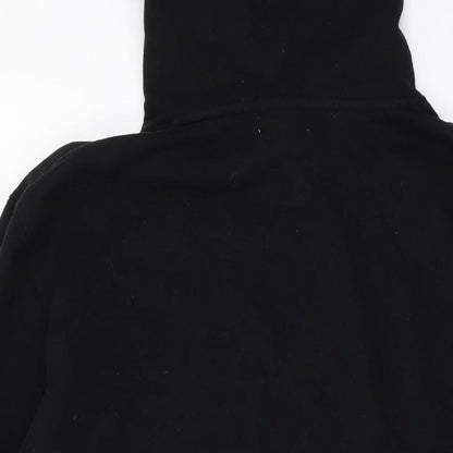 tO-MAN Mens Black Cotton Pullover Hoodie Size M