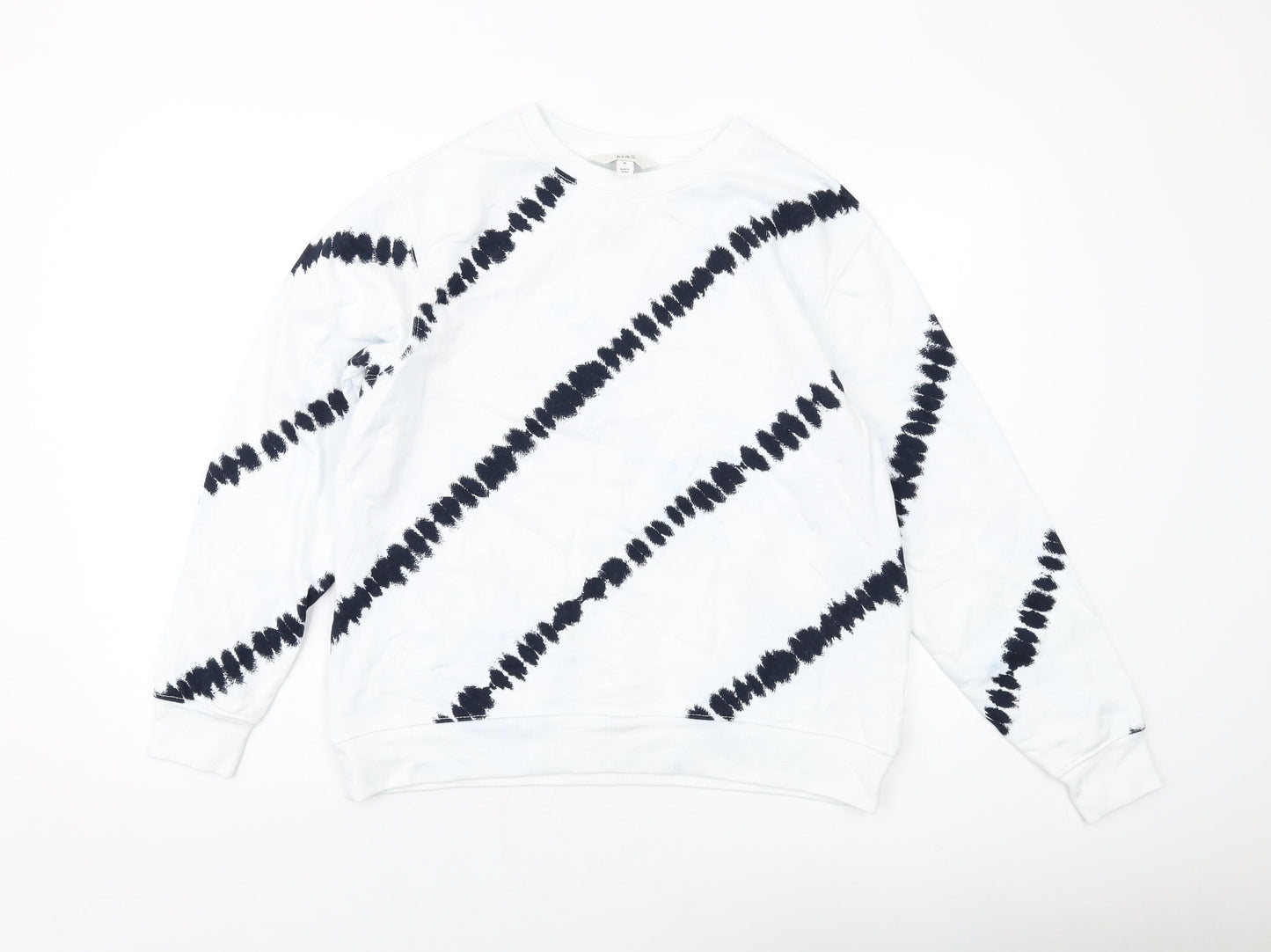 Womens UK Size M Marks and Spencer White Pullover Sweatshirt
