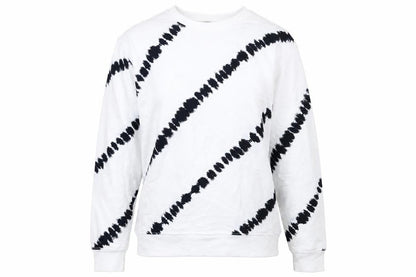 Marks & Spencer Womens White Geometric Cotton Pullover Sweatshirt Size M Pullover