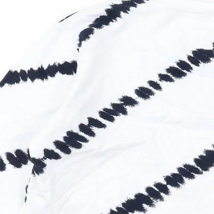Womens UK Size M Marks and Spencer White Pullover Sweatshirt