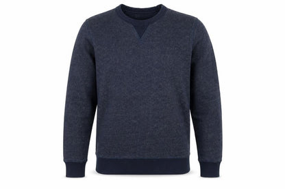 Selected Mens Blue Cotton Pullover Sweatshirt Size M