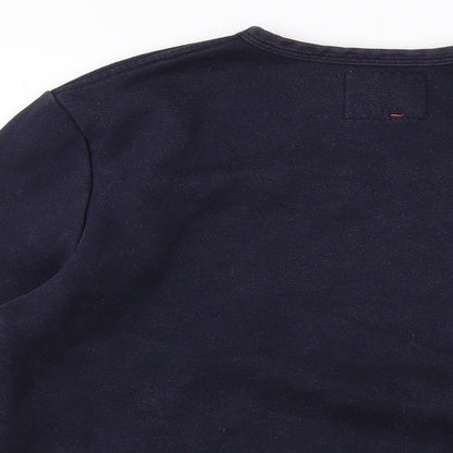 Hymn Womens Blue Cotton Pullover Sweatshirt Size M Pullover