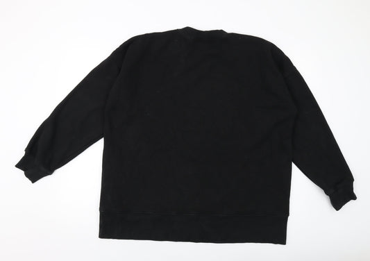 Mens UK Size 2XL Kirkland Black Pullover Sweatshirt