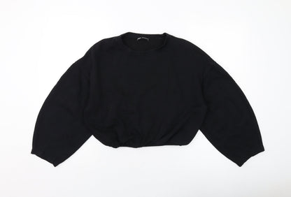 Zara Womens Beige Cotton Pullover Sweatshirt Size S Pullover