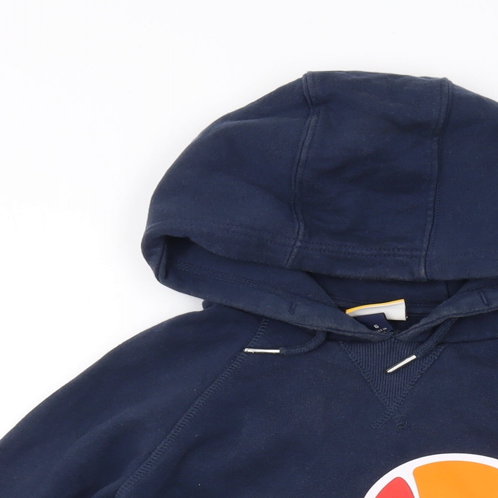 ellesse Womens Blue Cotton Pullover Hoodie Size 6 Pullover