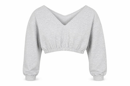 PRETTYLITTLETHING Womens Grey Polyester Pullover Sweatshirt Size M Pullover