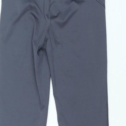 LIVE LOVE DREAM Womens Grey Polyester Capri Leggings Size S L20 in Regular Pullover