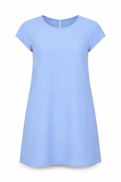River Island Womens Black Polyester A-Line Size 12 Round Neck Button