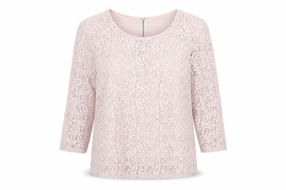 Next Womens Pink Nylon Basic Blouse Size 16 Round Neck