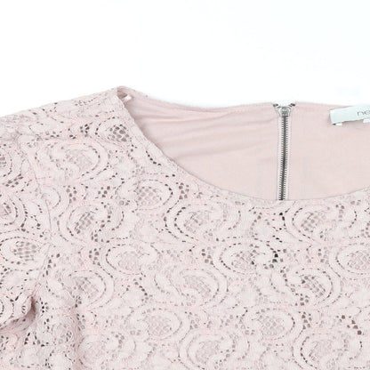 Womens UK Size 16 NEXT Pink Basic Blouse