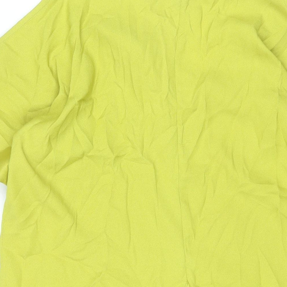 Womens UK Size 10 River Island Green Basic Blouse