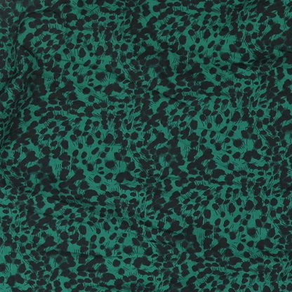 Influence Womens Green Geometric Polyester Basic Blouse Size 20 Collared - Double Breasted