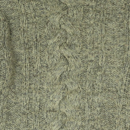 Bellfield Mens Brown Mock Neck Acrylic Pullover Jumper Size S Long Sleeve