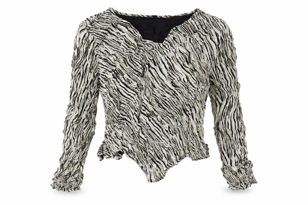 Womens UK Size 18 Roman Multicoloured Cropped Blouse