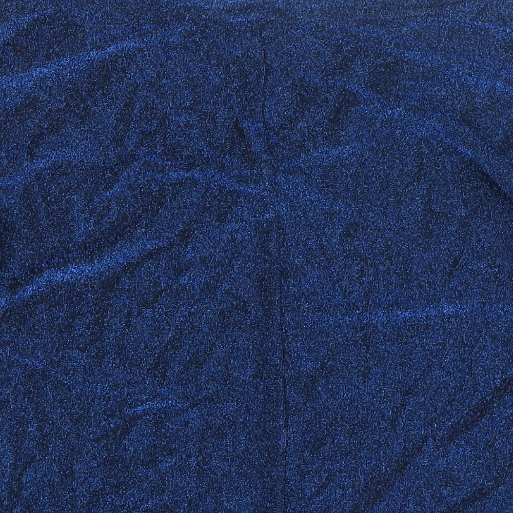 Womens UK Size 12 Marks and Spencer Blue Basic Blouse