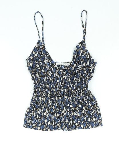 Womens UK Size M Pull&Bear Blue Camisole Blouse