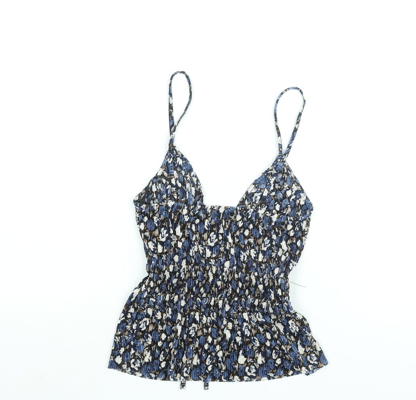 Womens UK Size M Pull&Bear Blue Camisole Blouse