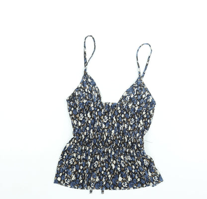 Womens UK Size M Pull&Bear Blue Camisole Blouse