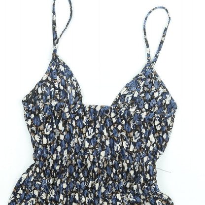 Womens UK Size M Pull&Bear Blue Camisole Blouse