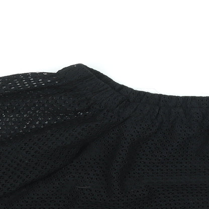 Maje Womens Black Polyester Basic Blouse Size 6 Round Neck