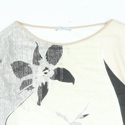 Womens UK Size M Zara Multicoloured Basic Blouse