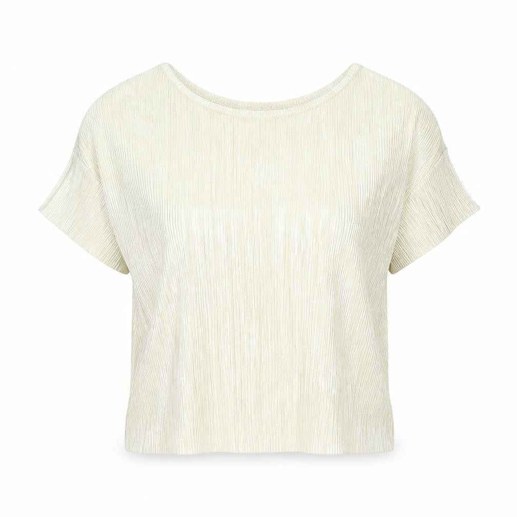 Womens UK Size S Mango Gold Basic Blouse
