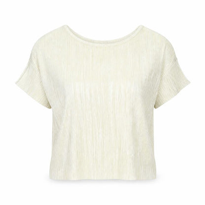 Womens UK Size S Mango Gold Basic Blouse