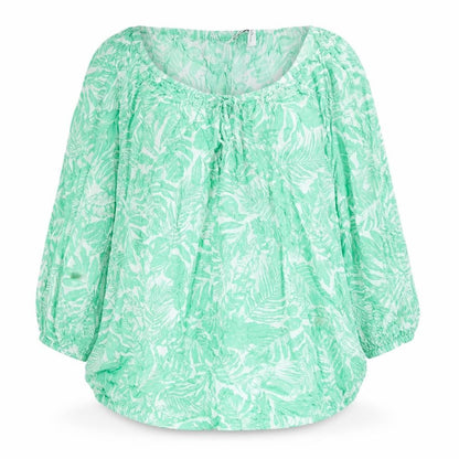 Womens UK Size 16 Yours Green Basic Blouse