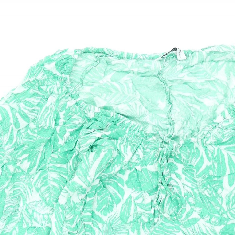 Womens UK Size 16 Yours Green Basic Blouse