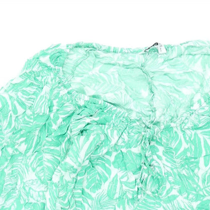 Womens UK Size 16 Yours Green Basic Blouse