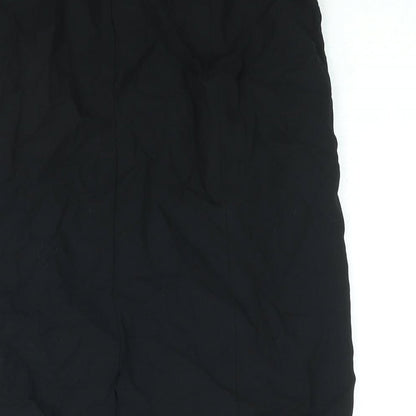 CARACTERE Womens Black Wool Straight & Pencil Skirt Size 10 Zip