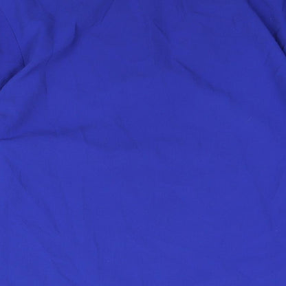 City Chic Womens Blue Polyester Tunic Blouse Size 14 V-Neck