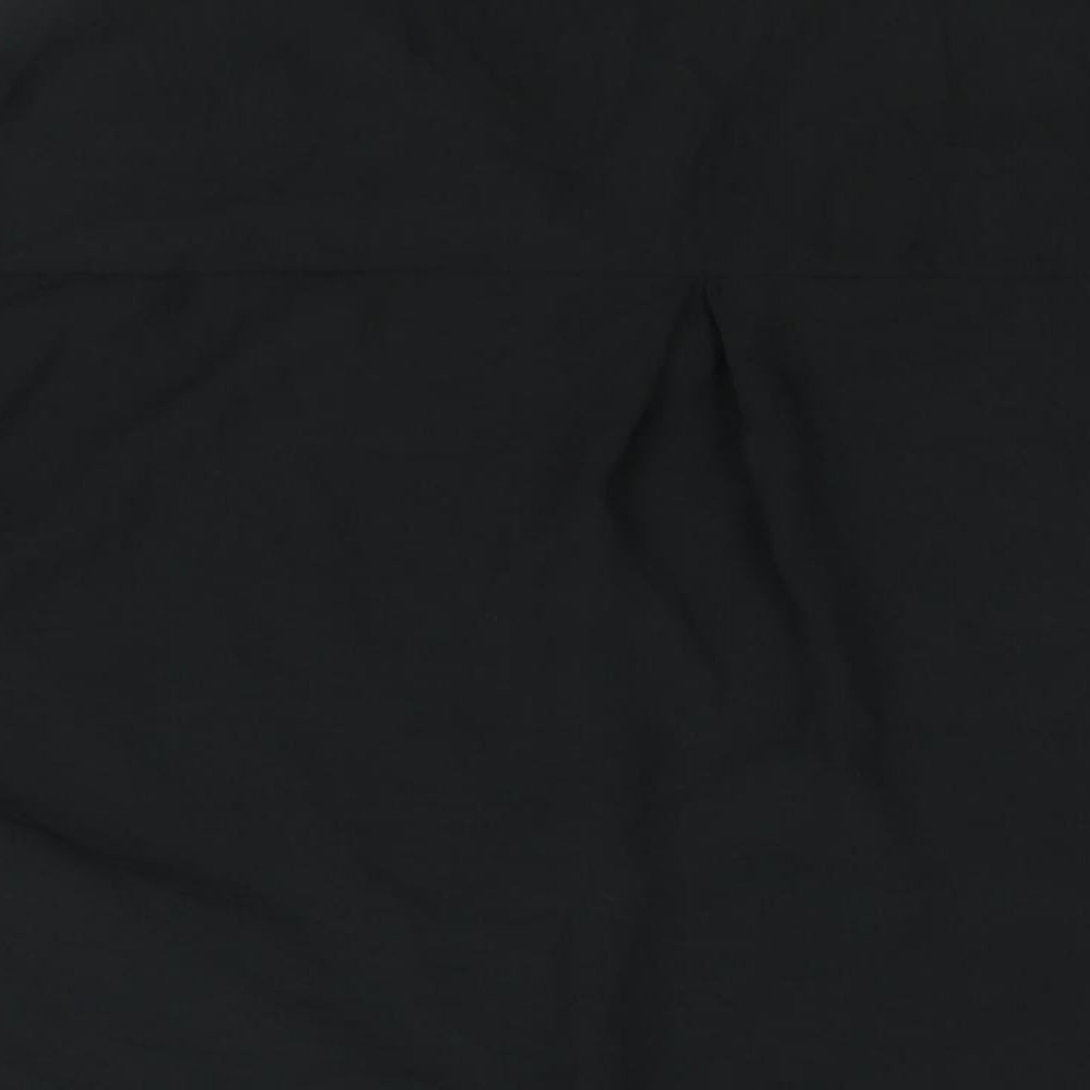 Cruz Womens Black Polyester Basic Blouse Size 22 Collared