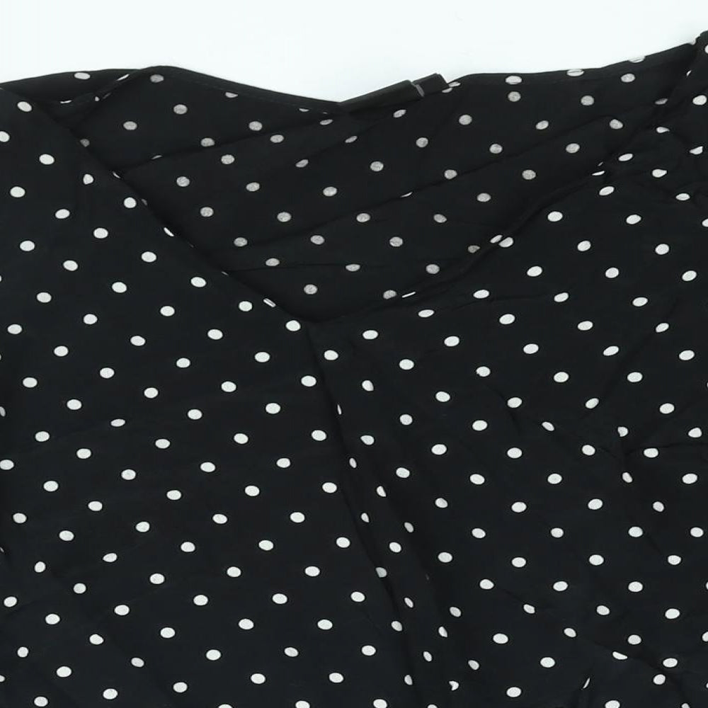 Womens UK Size 12 Editor's Cut Black Basic Blouse