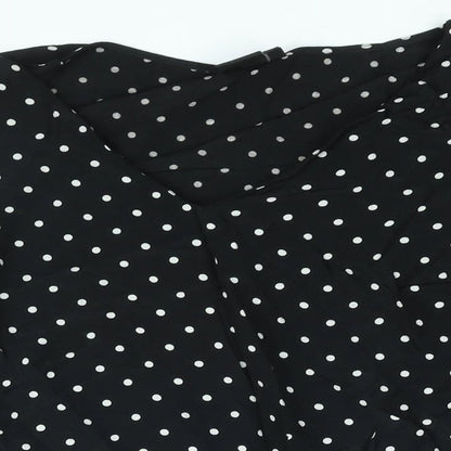Womens UK Size 12 Editor's Cut Black Basic Blouse
