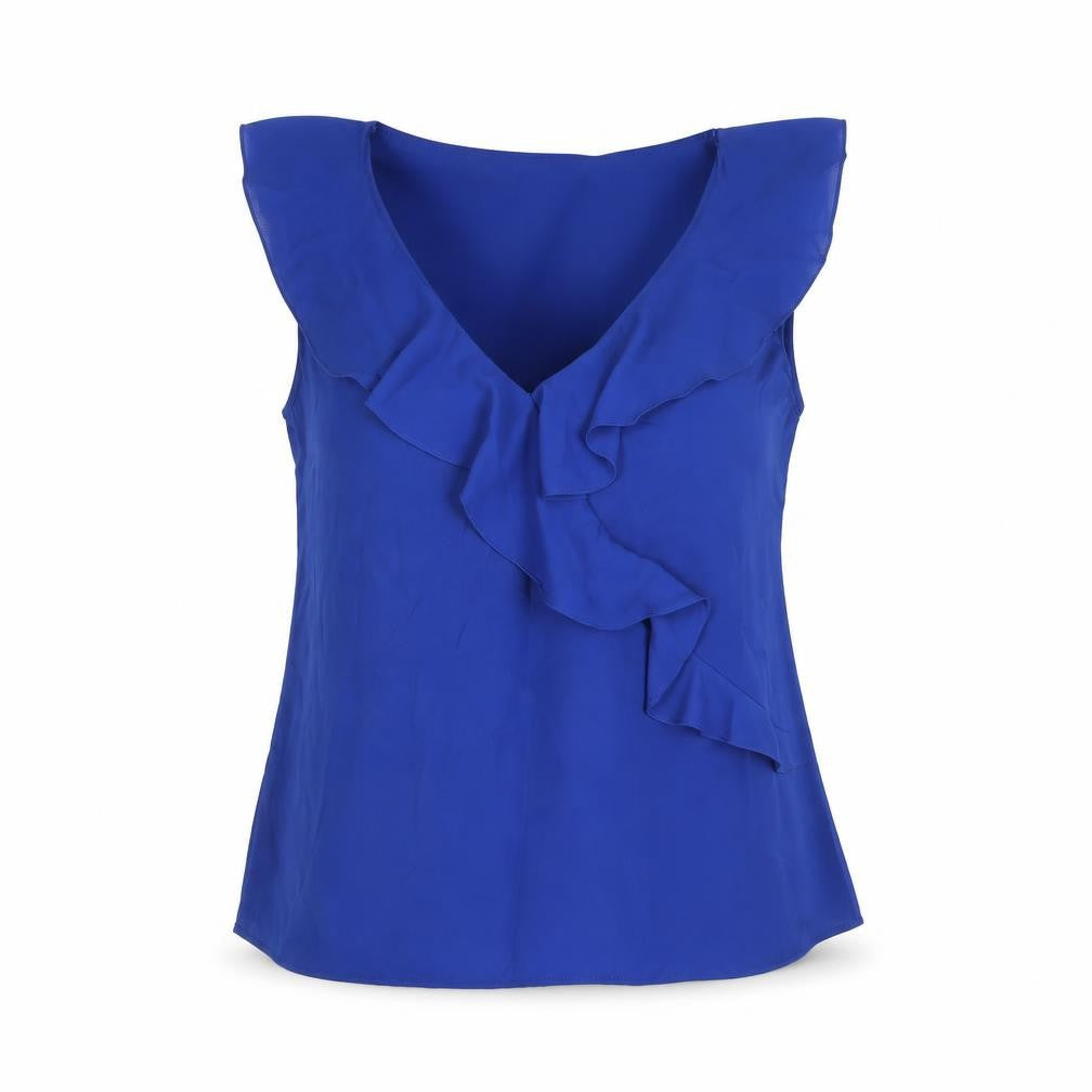 Womens UK Size S Zara Blue Camisole Blouse