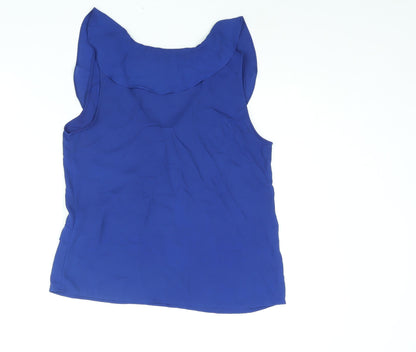 Womens UK Size S Zara Blue Camisole Blouse