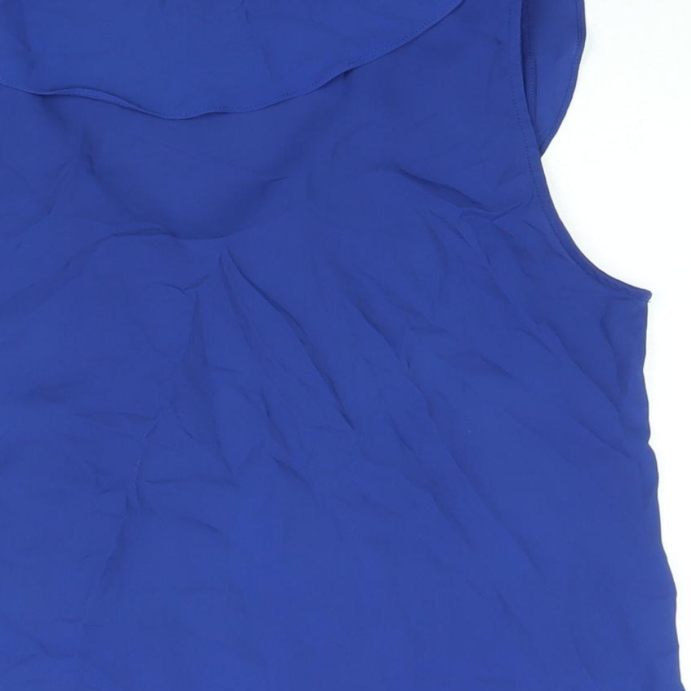 Womens UK Size S Zara Blue Camisole Blouse