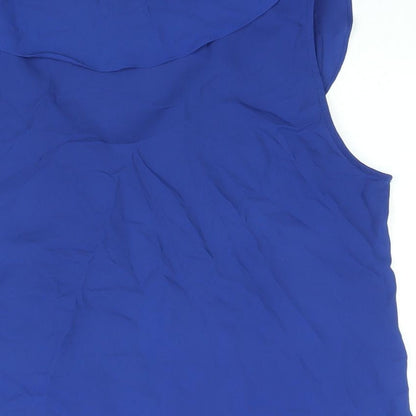 Womens UK Size S Zara Blue Camisole Blouse