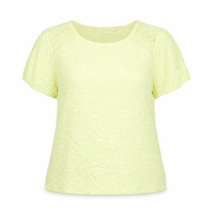 Womens UK Size 16 Per Una Yellow Basic Blouse