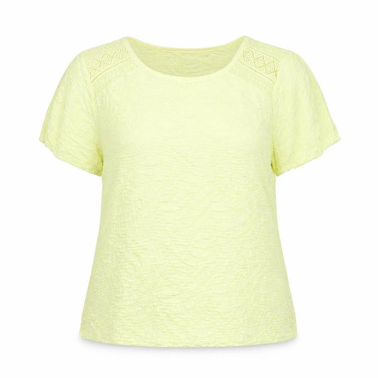 Womens UK Size 16 Per Una Yellow Basic Blouse