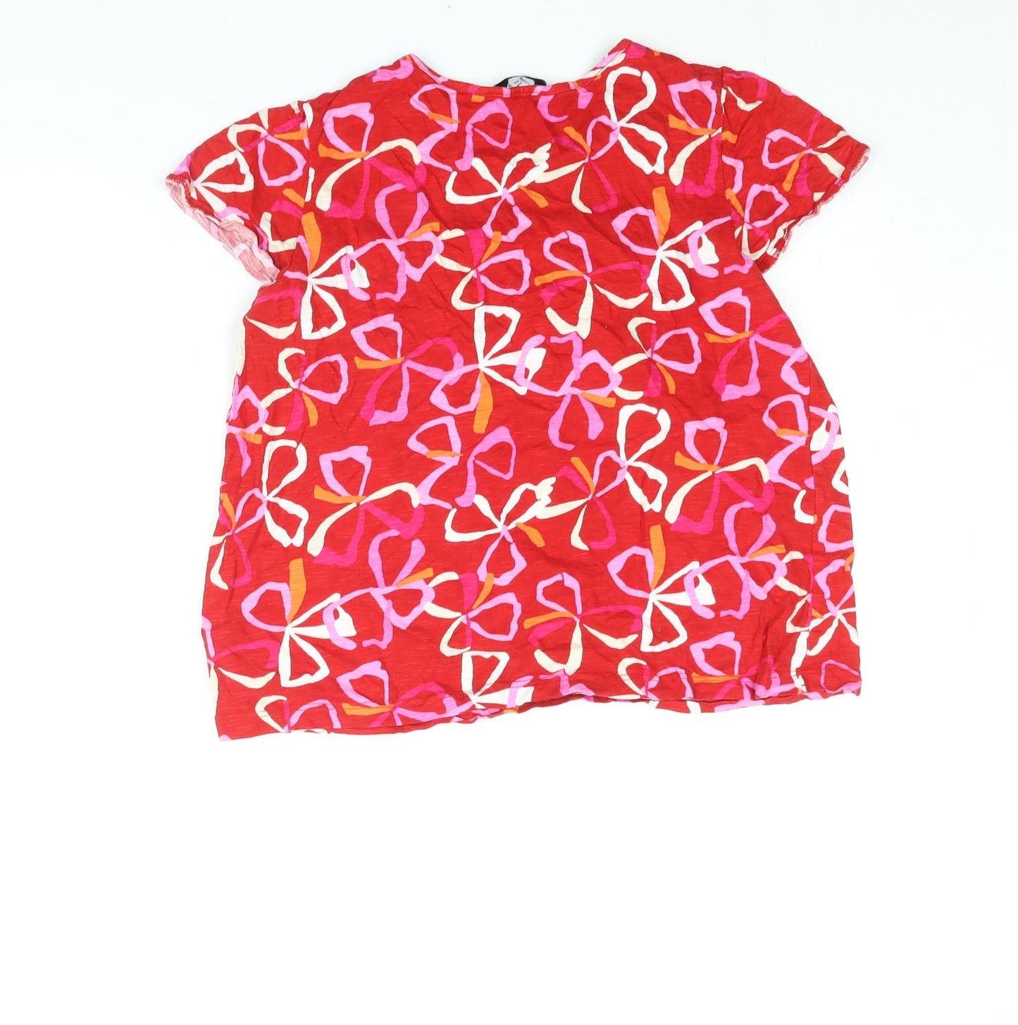 Womens UK Size 12 NEXT Red Basic Blouse