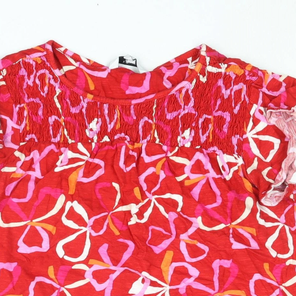 Womens UK Size 12 NEXT Red Basic Blouse