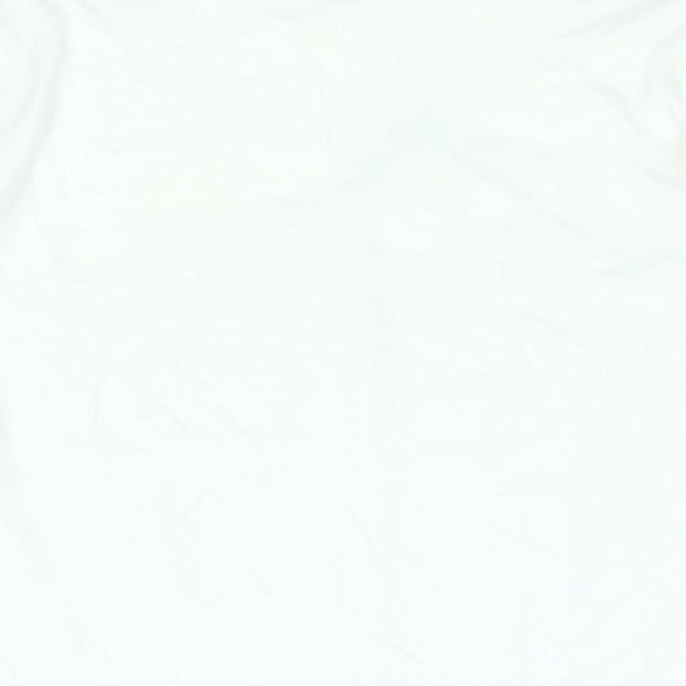 Bonmarché Womens White Colourblock Polyester Basic T-Shirt Size S Round Neck - Floral Print