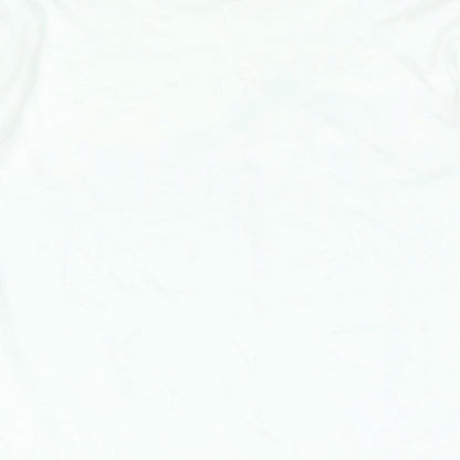 Bonmarché Womens White Colourblock Polyester Basic T-Shirt Size S Round Neck - Floral Print