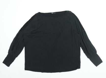 Womens UK Size 14 Very Black Basic Blouse