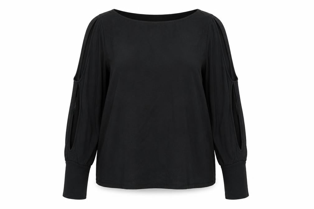 Womens UK Size 14 Very Black Basic Blouse
