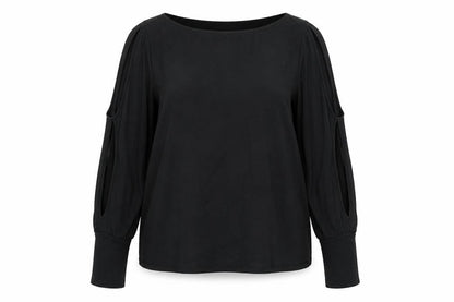Womens UK Size 14 Very Black Basic Blouse